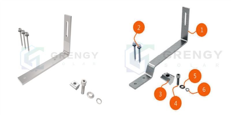 Tile Roof Hooks for Solar Mounting System for Tile Roofs flat tile roof solar hook Tile Roof Hooks for Solar Mounting System for Tile Roofs flat tile roof solar hook