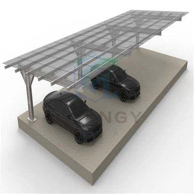 Suunniteltu kestämään raskaat{0}} HDG:n kaupalliset aurinkoautokatokset