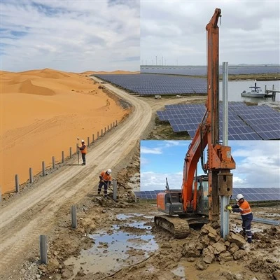 Solar Panel Piling Foundation Pile