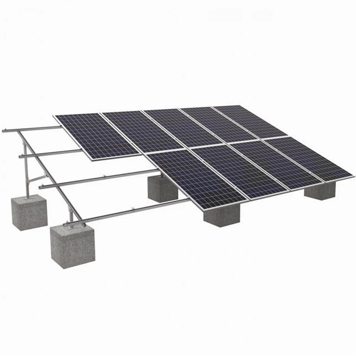 Aurinkopaneelijärjestelmät betonialustalla